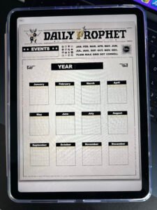 Daily Prophet Digital Planner | GoodNotes Undated