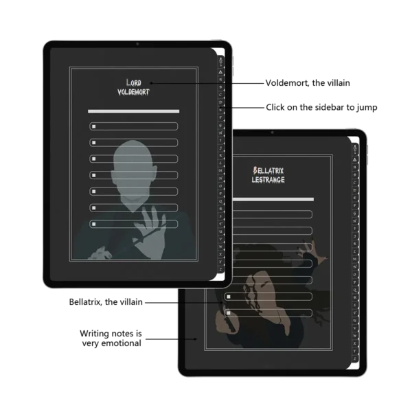 Harry Potter-Azkaban Voldemort digital notebook