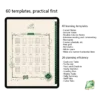 Slytherin theme digital notebook template