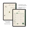 Slytherin theme digital notebook template display