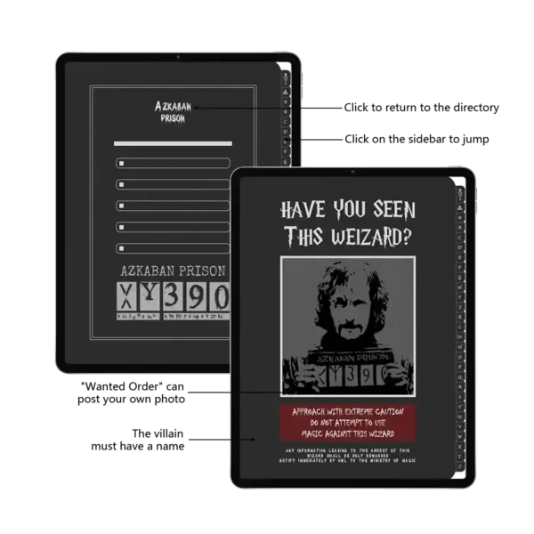 The Digital Weekly Azkaban Student Weekly Planner 2026