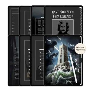 Azkaban Digital Planner for GoodNotes - Dark Fortress Leather Cover