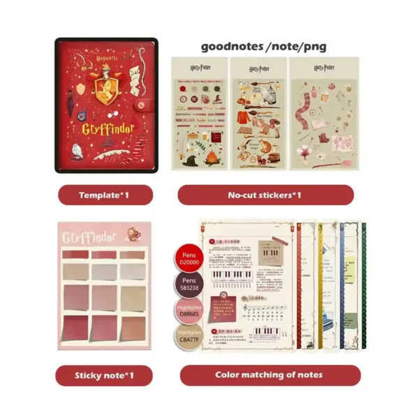 100+ exclusive gryffindor-themed digital stickers