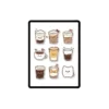 Reading Stickers: 105 Hand-Drawn Cute Coffee Digital Stickers Bundle