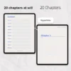 Display of the 20 chapter index for the cornell system notes.