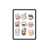 Reading Stickers: 105 Hand-Drawn Cute Coffee Digital Stickers Bundle