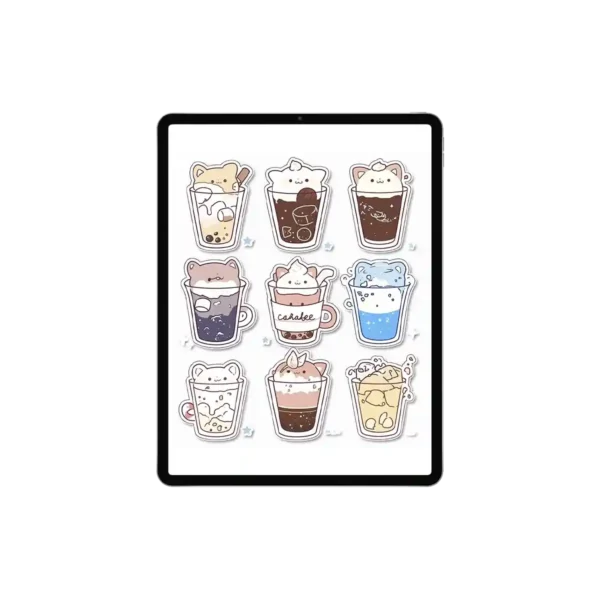 Self Care Stickers for Mood Tracking & Scheduling Rest - Functional Adorable Icons