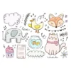FREE Digital Planner Stickers - 120 Hand-Drawn Animal Pack with Lions, Crocs & Elephants