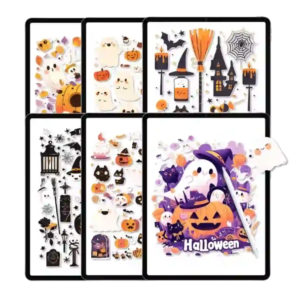Halloween Stickers for Holidays Collection - Spooky Season Digital Planner Stickers