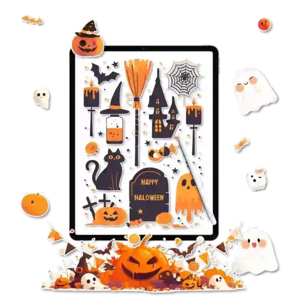 Haunted Holiday Stickers - Ghosts, Bats, Candy & More for Your October Calendar