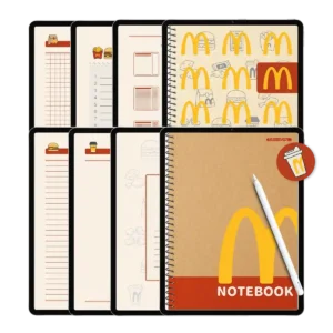 Best digital planners McDonald's edition displayed on an iPad Pro with a stylus.