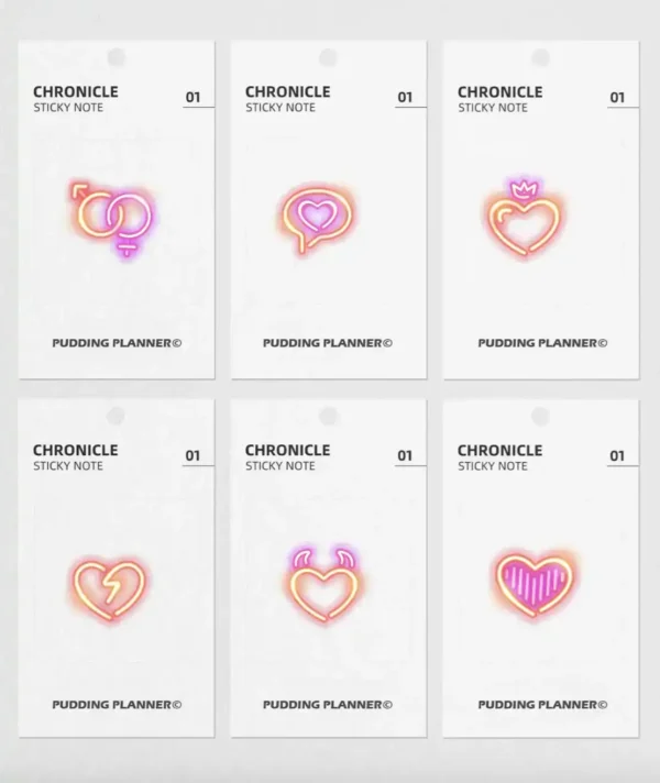 A vibrant collection of neon highlighter stickers and glowing letters, showcasing this pack of aesthetic digital stickers on a dark background.