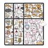 120 Kawaii Cat Digital Sticker Collection 🐾 - Free Hand-Drawn Flat Style Stickers for Planners