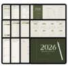 Digital calendar planner 2026 Matcha Green edition shown on an iPad Pro with Apple Pencil.