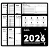 Goodnotes templates 2026 minimalist digital planner cover in a clean, professional grey aesthetic.