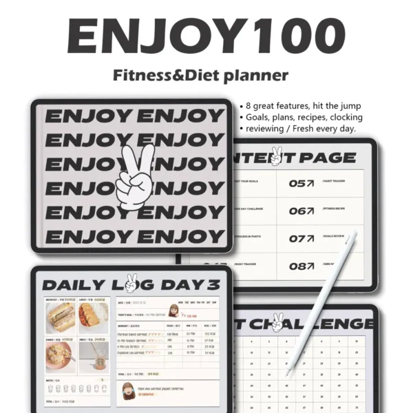 healthy-planner-beginner-user-guide-tutorial Wellness Planner 100-Day Transformation Challenge | Elite Healthy Planner