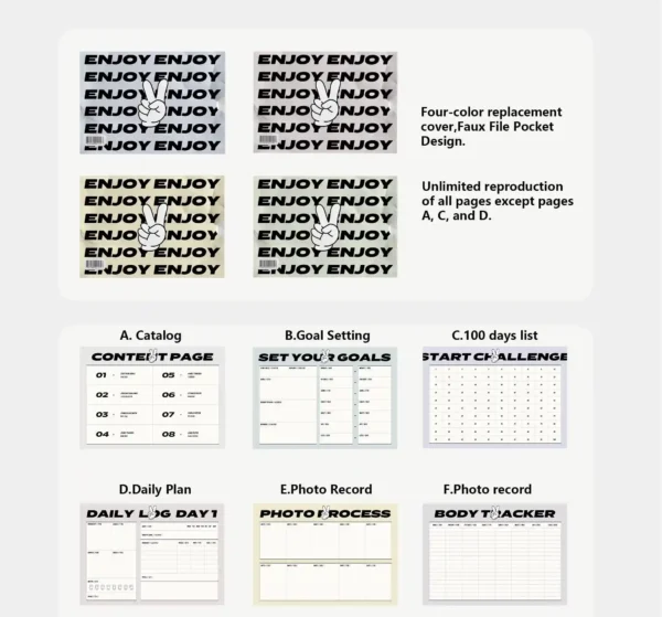 healthy-planner-recipe-meal-prep-template Wellness Planner 100-Day Transformation Challenge | Elite Healthy Planner