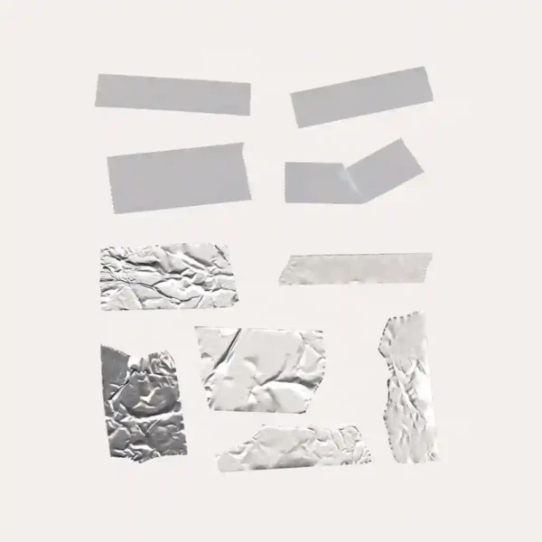 Digital Planner Tabs with Foil Finishes - Realistic Page Markers for GoodNotes Organization