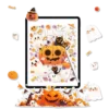 Countdown to October 31st with Halloween Calendar Stickers - Spine-Tingling Planner Decor