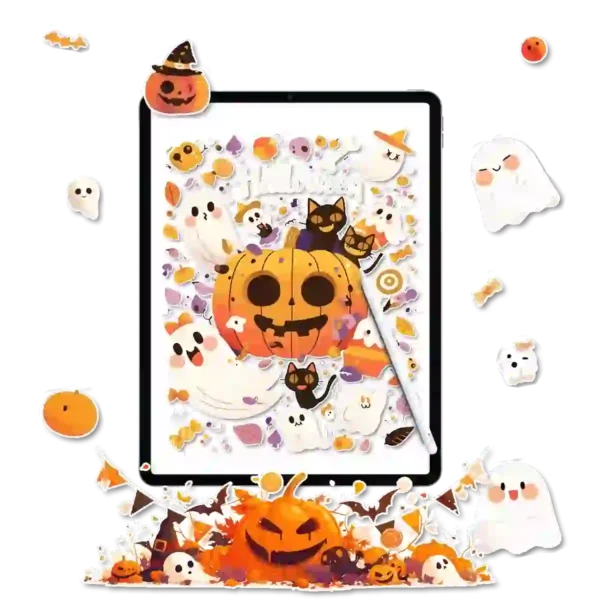 Countdown to October 31st with Halloween Calendar Stickers - Spine-Tingling Planner Decor