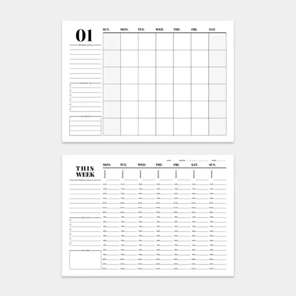 quarterly-plan-tabs-weekly-dashboard-planner Quarterly planning separator page with monthly tabs for planner navigation.