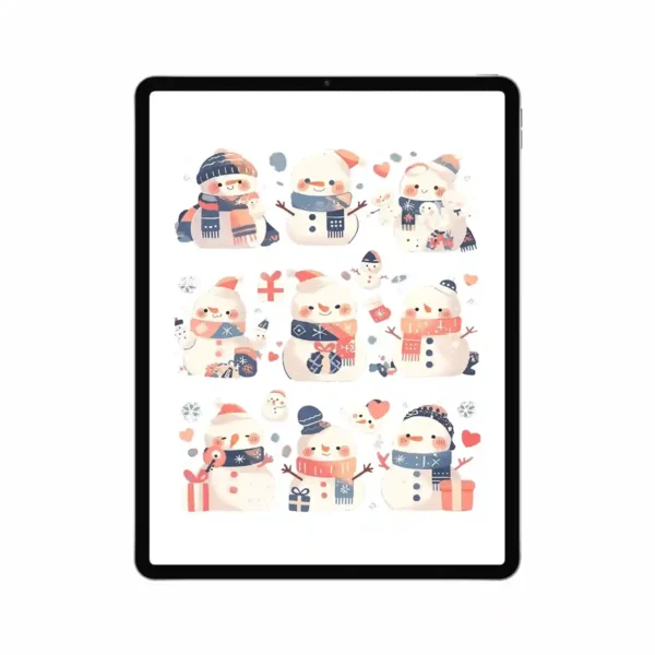 Stickers for Holiday Countdown & December Journal - Creating Cozy GoodNotes Layouts