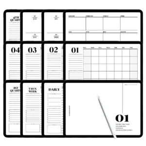 Weekly Dashboard Planner | Ultimate 24 Hour Hourly Planner 2 Weekly dashboard planner displayed on an iPad Pro with a 24-hour vertical layout.