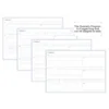 Eight-grid weekly vertical planner layout for paperlog planning.