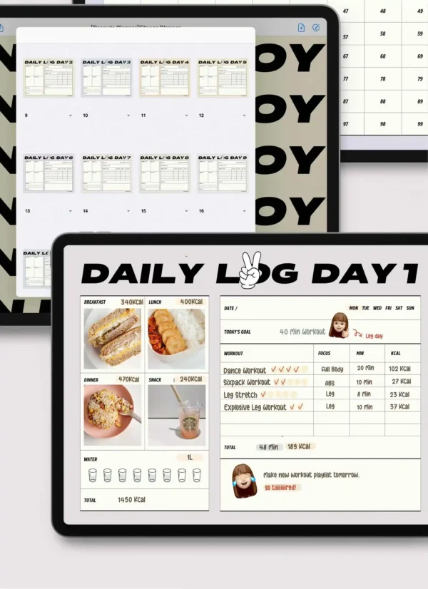 wellness-planner-habit-tracker-consistency Wellness Planner 100-Day Transformation Challenge | Elite Healthy Planner