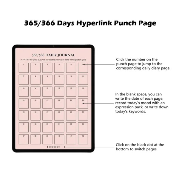 Hourly & Gratitude Journal for GoodNotes