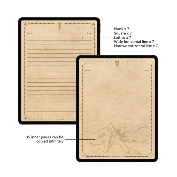 Cornell Method College Planner - Hyperlinked Digital Notebook for GoodNotes