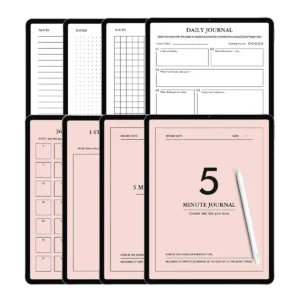 pink-planner-5-minute-gratitude-journal-self-care-daily